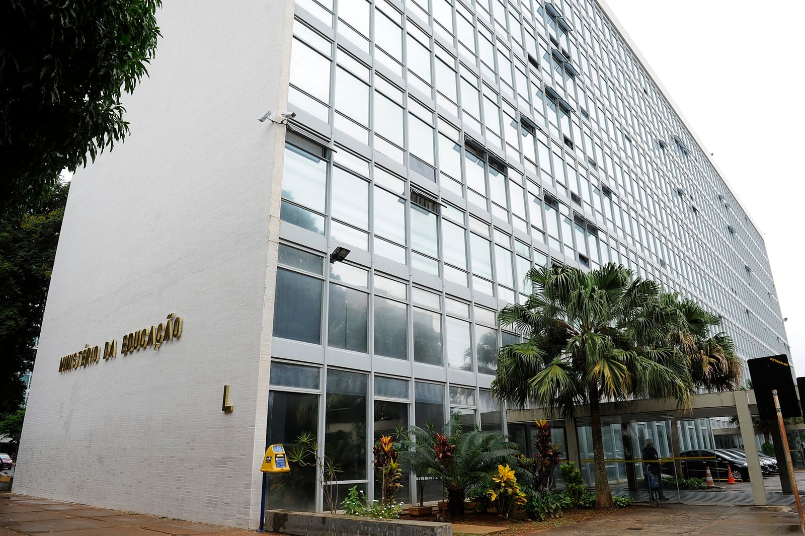 Fachada do Ministério da Educação, em Brasília.