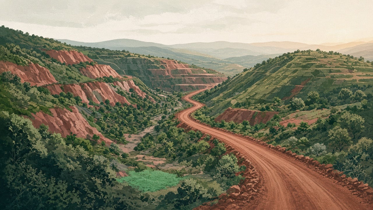 Ilustração: cena simbólica sobre economia no Rio Grande do Sul