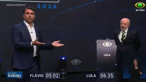 Foto: Campanhas de Lula e Flávio minimizam debate da Band e ajustam postura para o da Globo