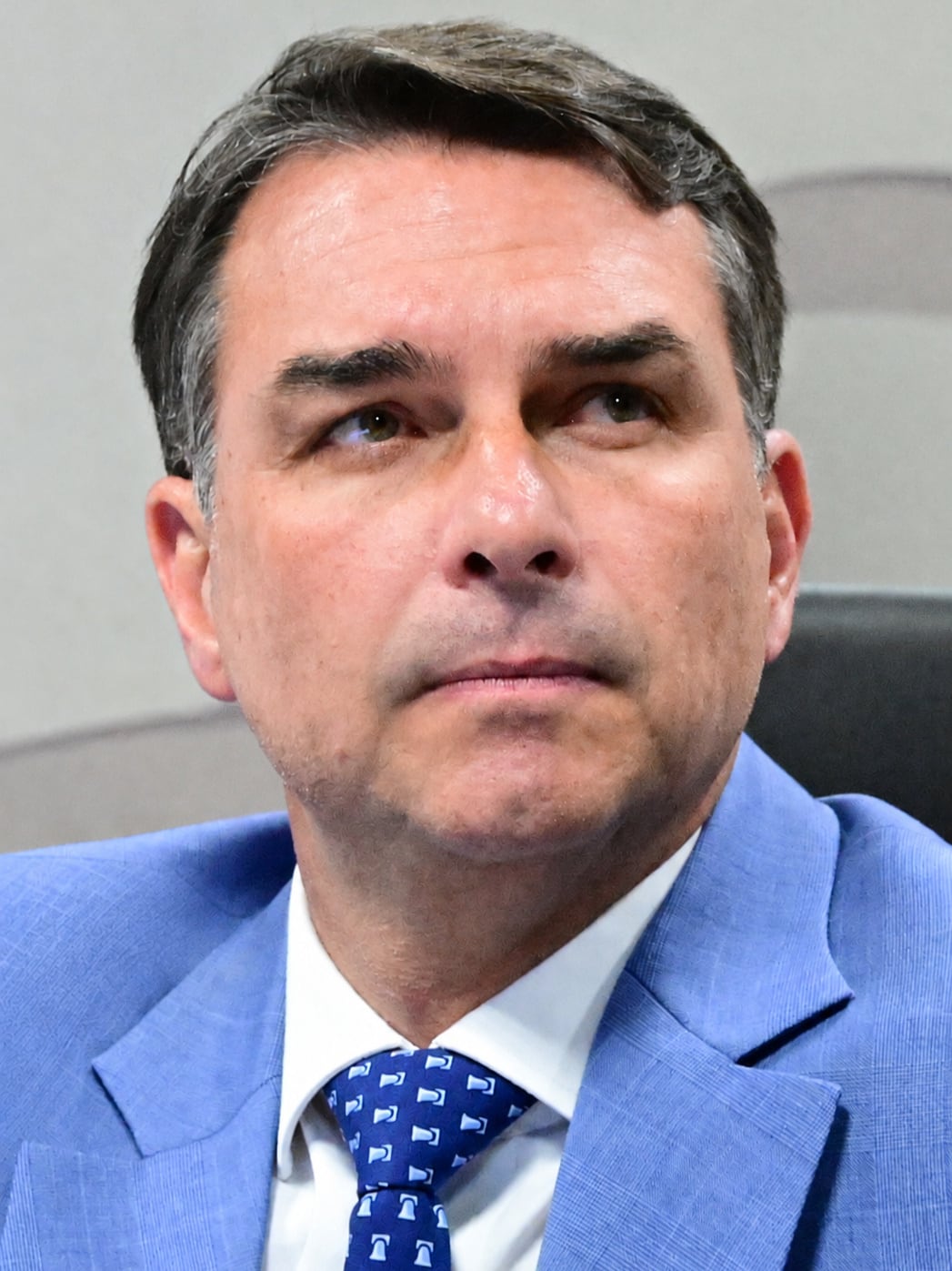 O senador Flávio Bolsonaro. Foto de setembro de 2026.