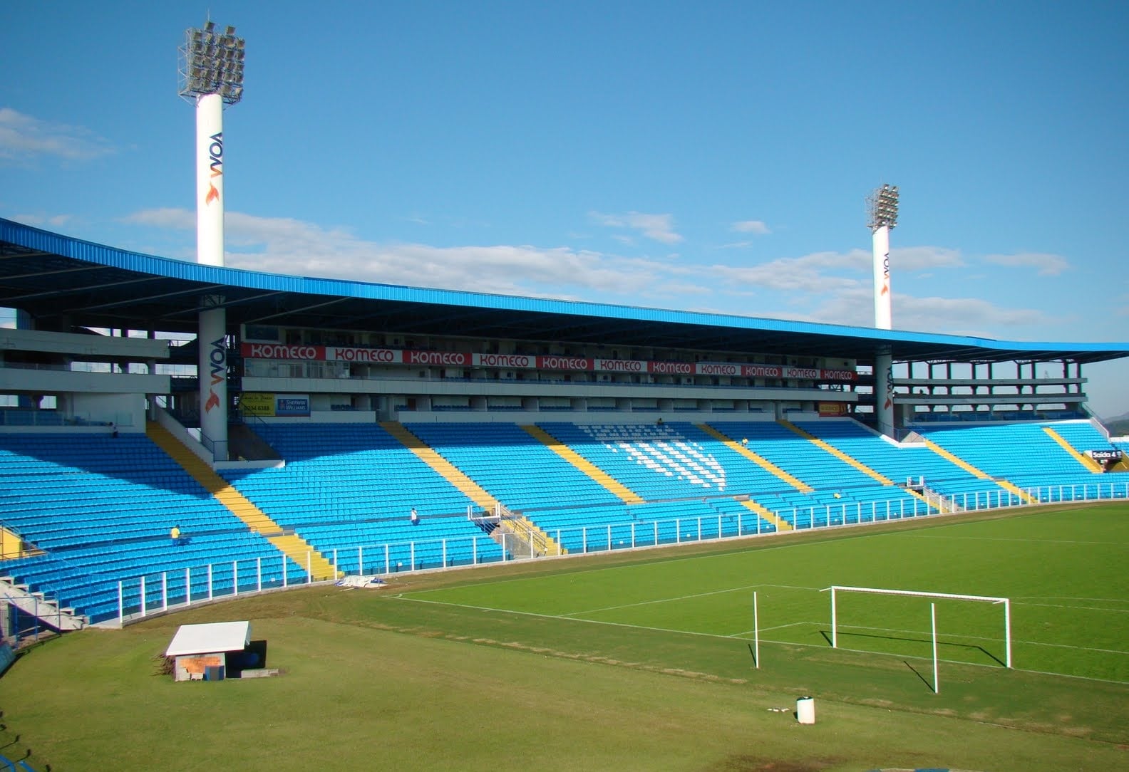 Ilustração: estádio da Ressacada, em Florianópolis, onde Avaí e Athletic se enfrentam pela Série B.
