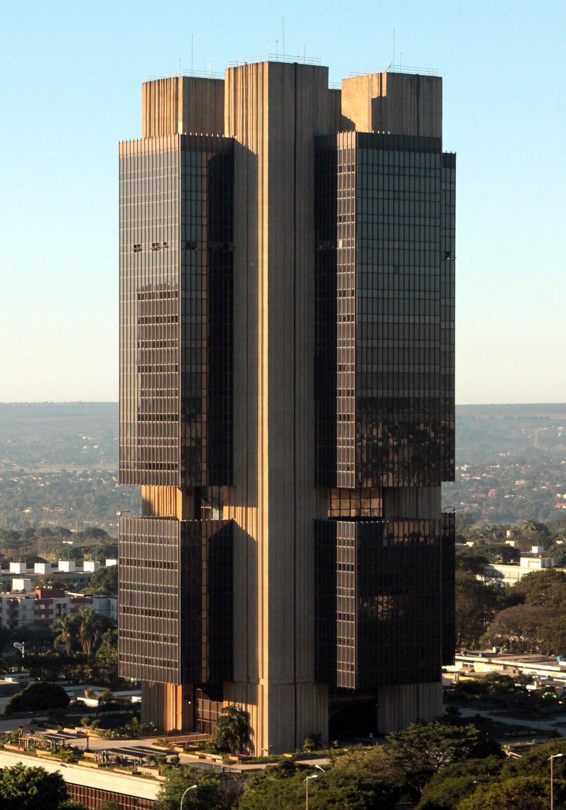 Edifício-sede do Banco Central do Brasil, em Brasília.