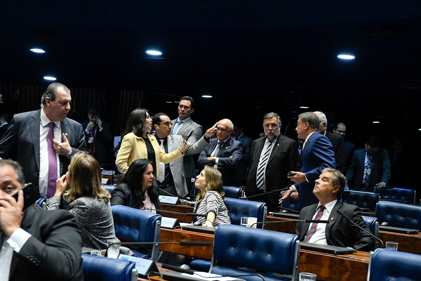 Plenário do Senado Federal, em Brasília, onde a PEC da Segurança Pública será votada. Foto: Senado Federal/Wikimedia Commons
