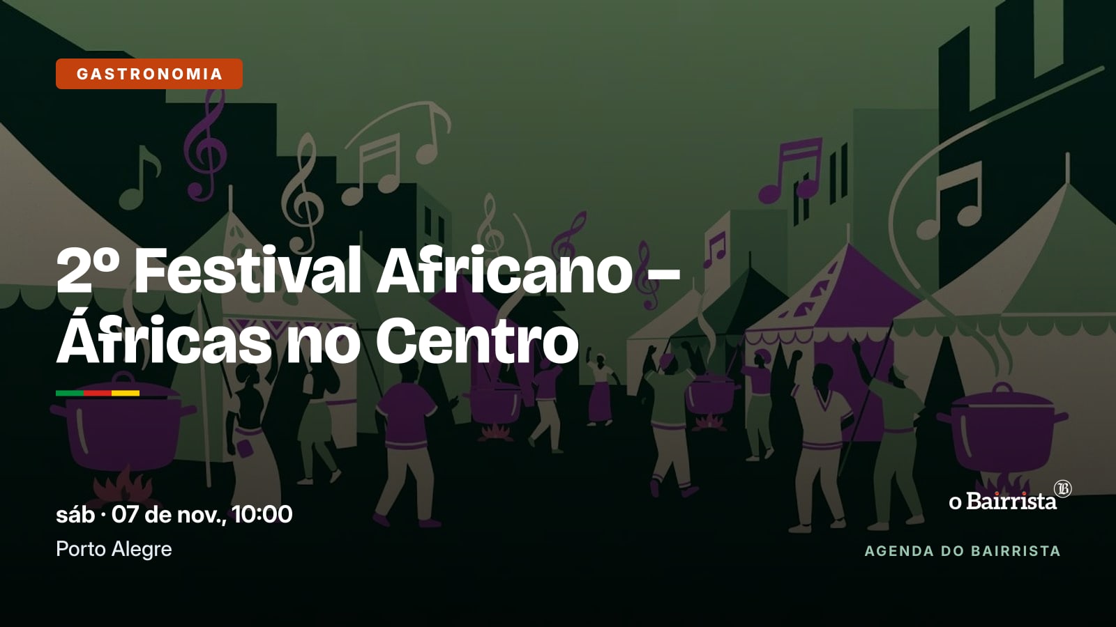 2º Festival Africano – Áfricas no Centro