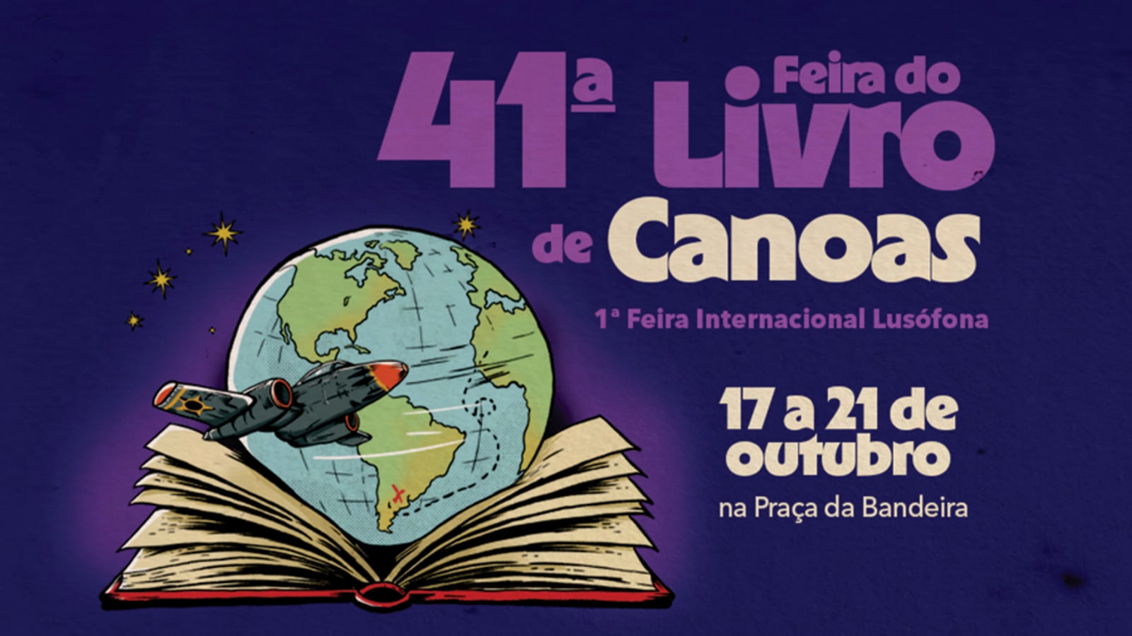 Cartaz do evento 41ª Feira do Livro de Canoas