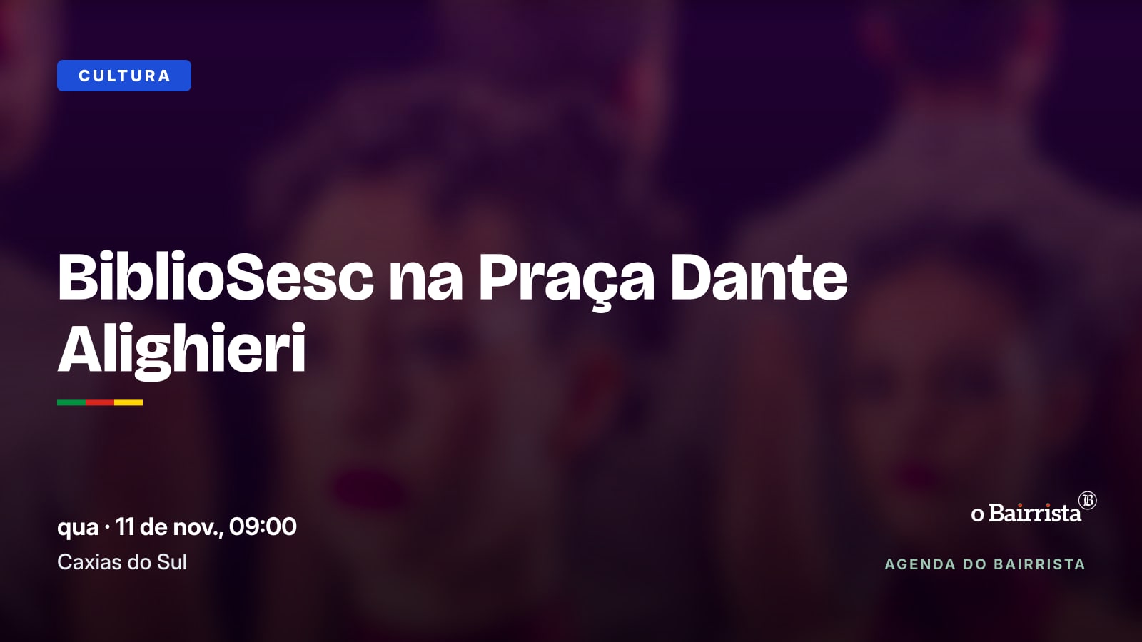 BiblioSesc na Praça Dante Alighieri