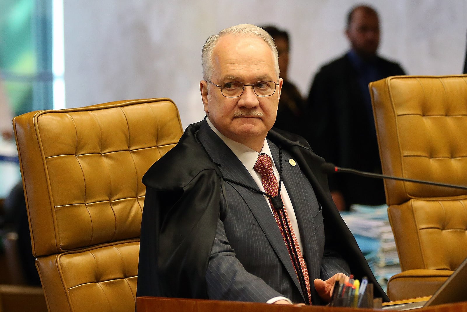 Ministro Edson Fachin em sessão no Supremo Tribunal Federal.