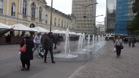 Largo Glênio Peres, em Porto Alegre, local da Feira da Agricultura Familiar da Fetag-RS. (Foto de arquivo)