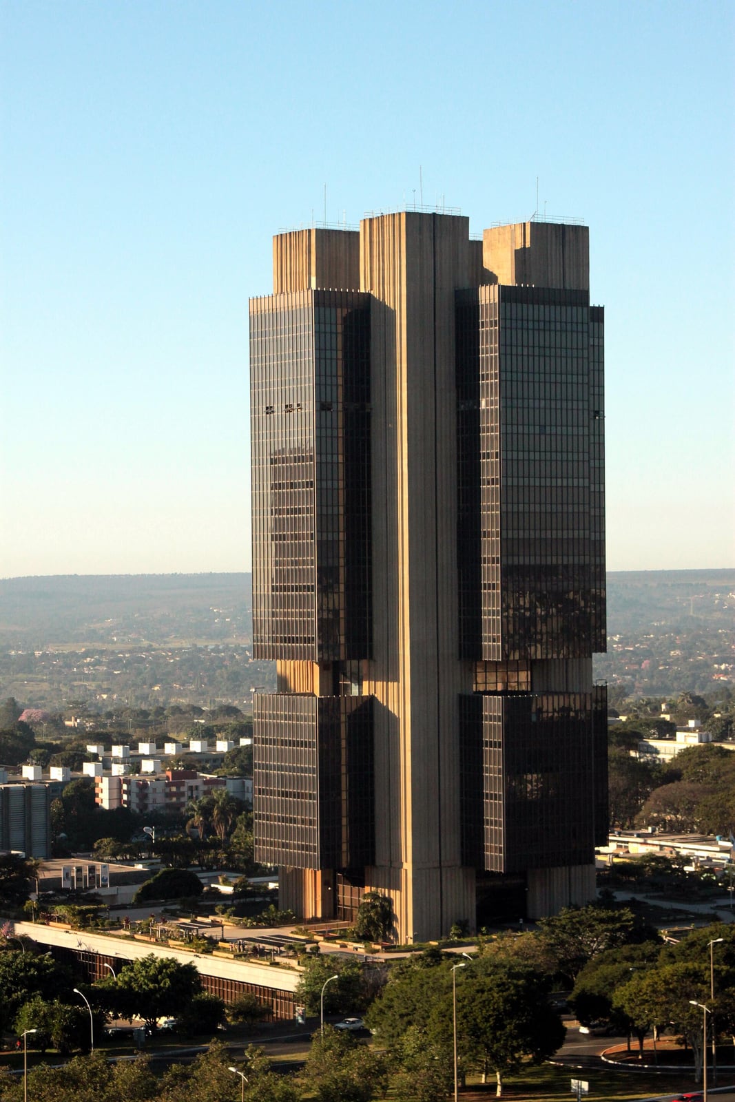 Edifício-sede do Banco Central do Brasil, em Brasília.