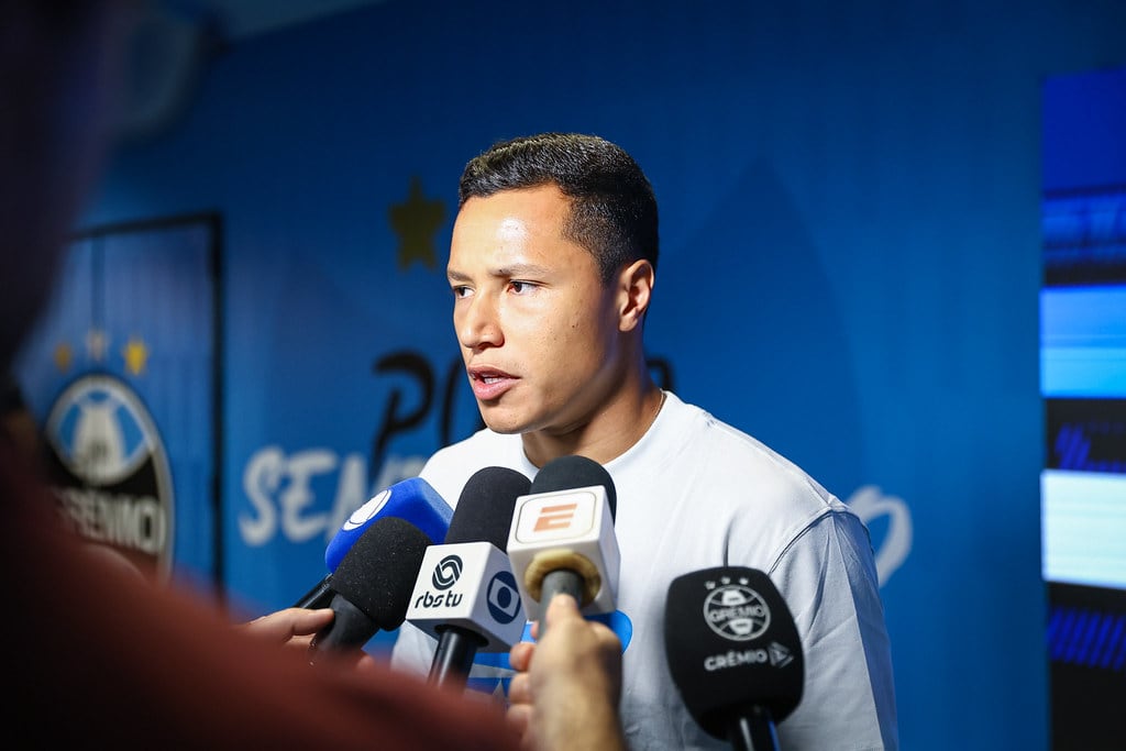 Entrevista Coletiva na Arena do Grêmio - 23/10/2026 · Coletiva Gremio