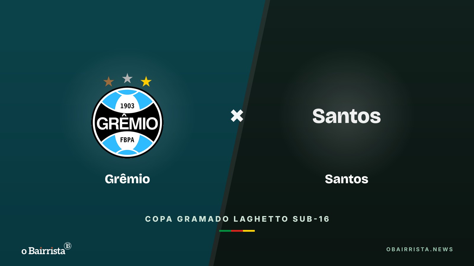 Arte do Bairrista: Grêmio vence o Santos por 1 a 0 na estreia da Copa Gramado Laghetto Sub-16