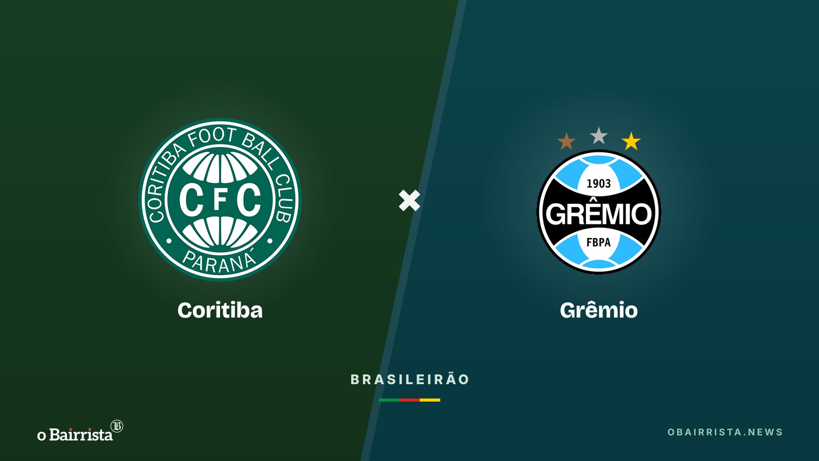 Arte do Bairrista: Grêmio visita o Coritiba na segunda (26) no Z4, com 31 pontos; Inter recebe o Botafogo no sábado