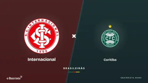 Arte: escudos do Inter, Grêmio e Corinthians sobre fundo escuro, com a tabela de classificação ao fundo