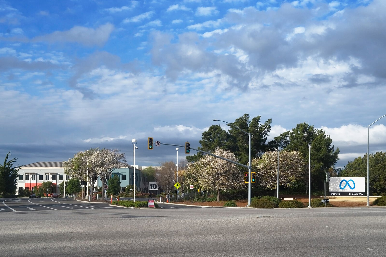 Sede da Meta em Menlo Park, Califórnia, nos Estados Unidos.