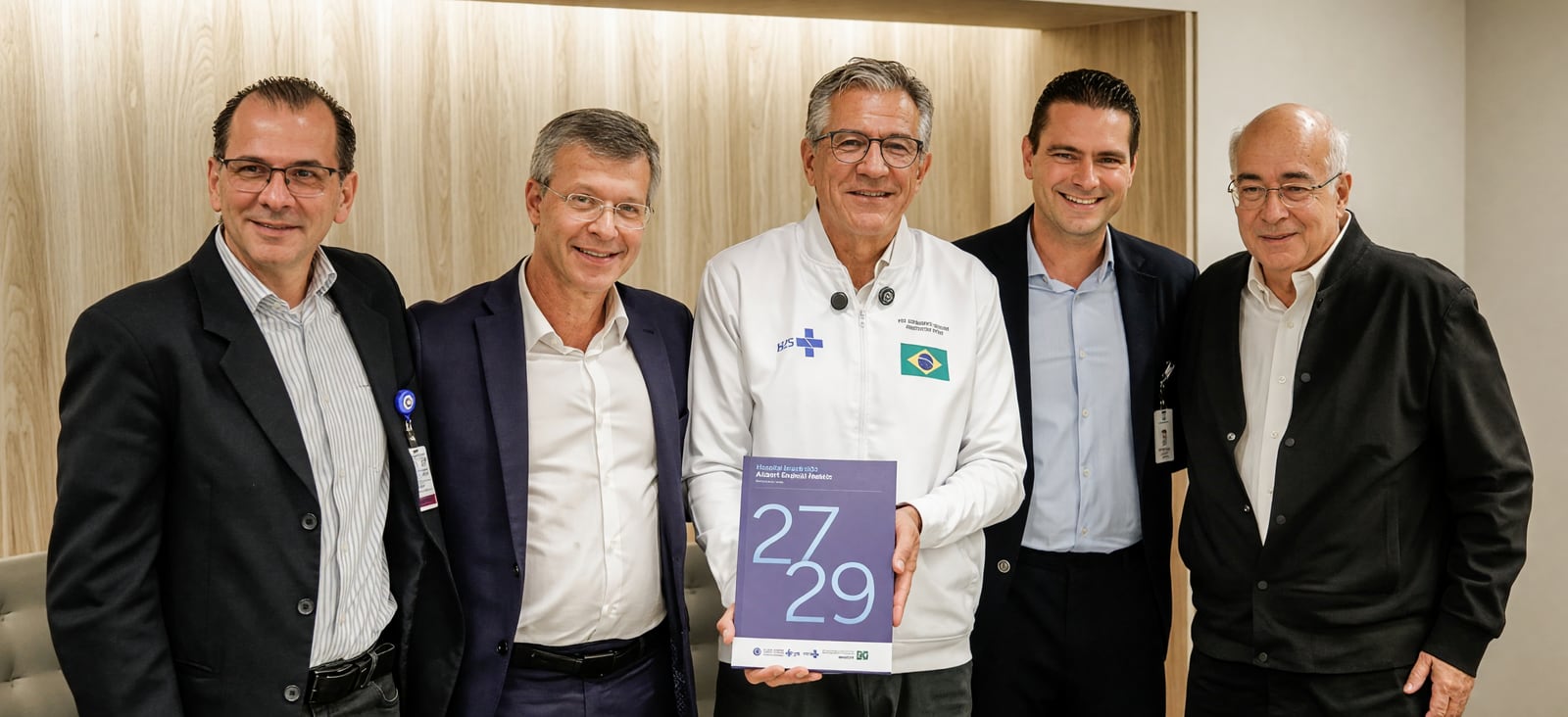 Representantes do Ministério da Saúde e de hospitais participam do anúncio do Proadi-SUS para o ciclo 2027,2029.