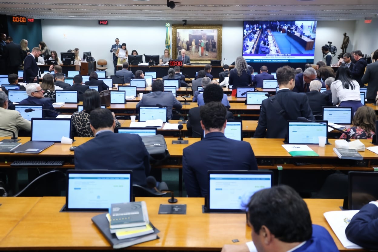 Reunião de comissão na Câmara dos Deputados, em Brasília.