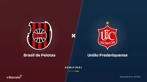 Arte: cartaz de meia-entrada do Brasil de Pelotas sobre fundo nas cores do clube