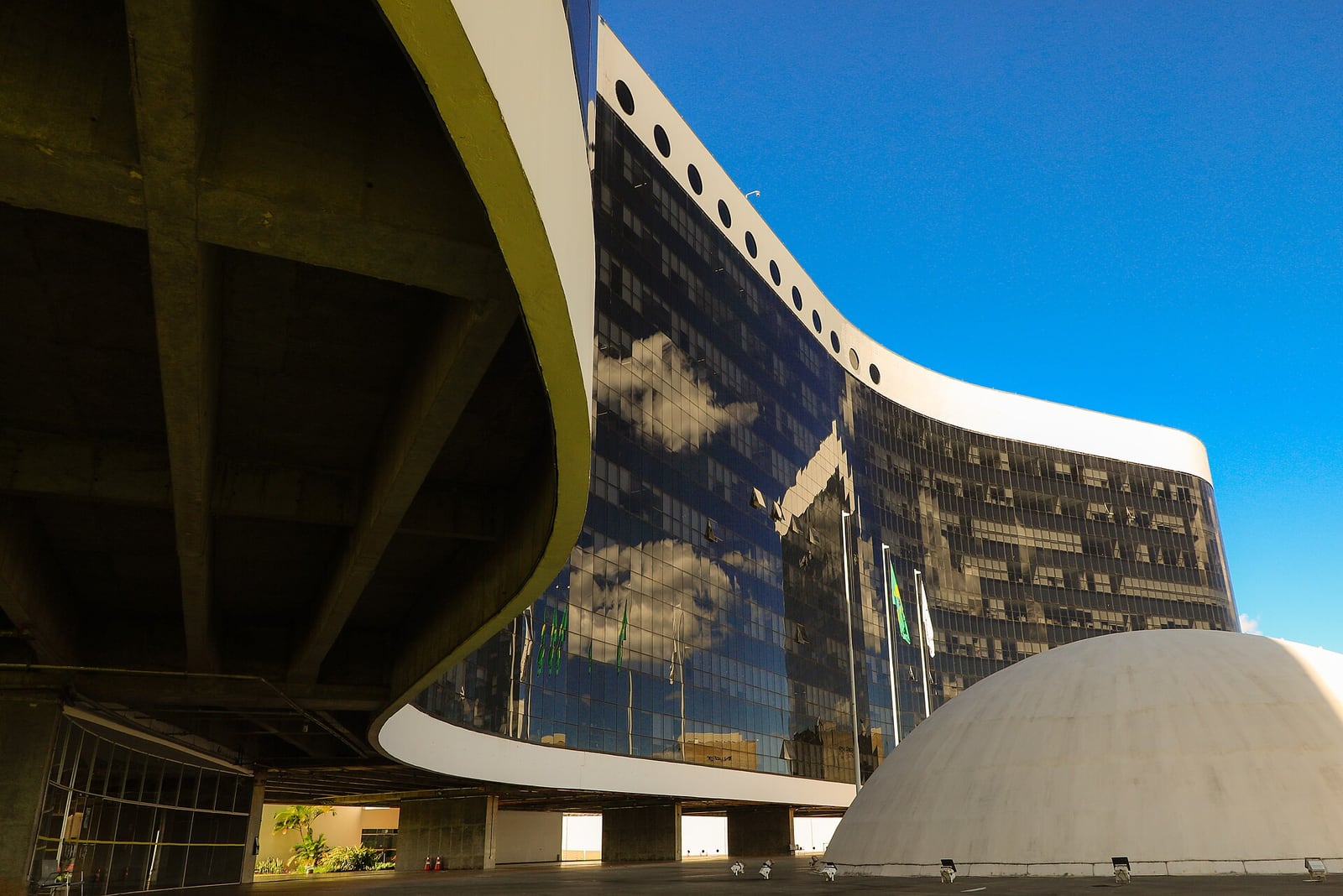 Fachada da sede do Tribunal Superior Eleitoral (TSE), em Brasília.