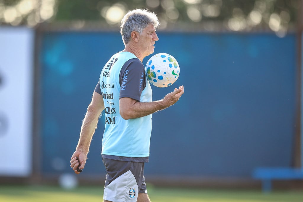 Treino do Grêmio no CT, às vésperas do jogo contra o Athletico-PR pelo Brasileirão.