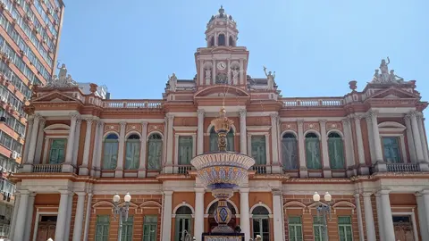 Fachada do Paço dos Açorianos, sede da Prefeitura de Porto Alegre (foto de arquivo).