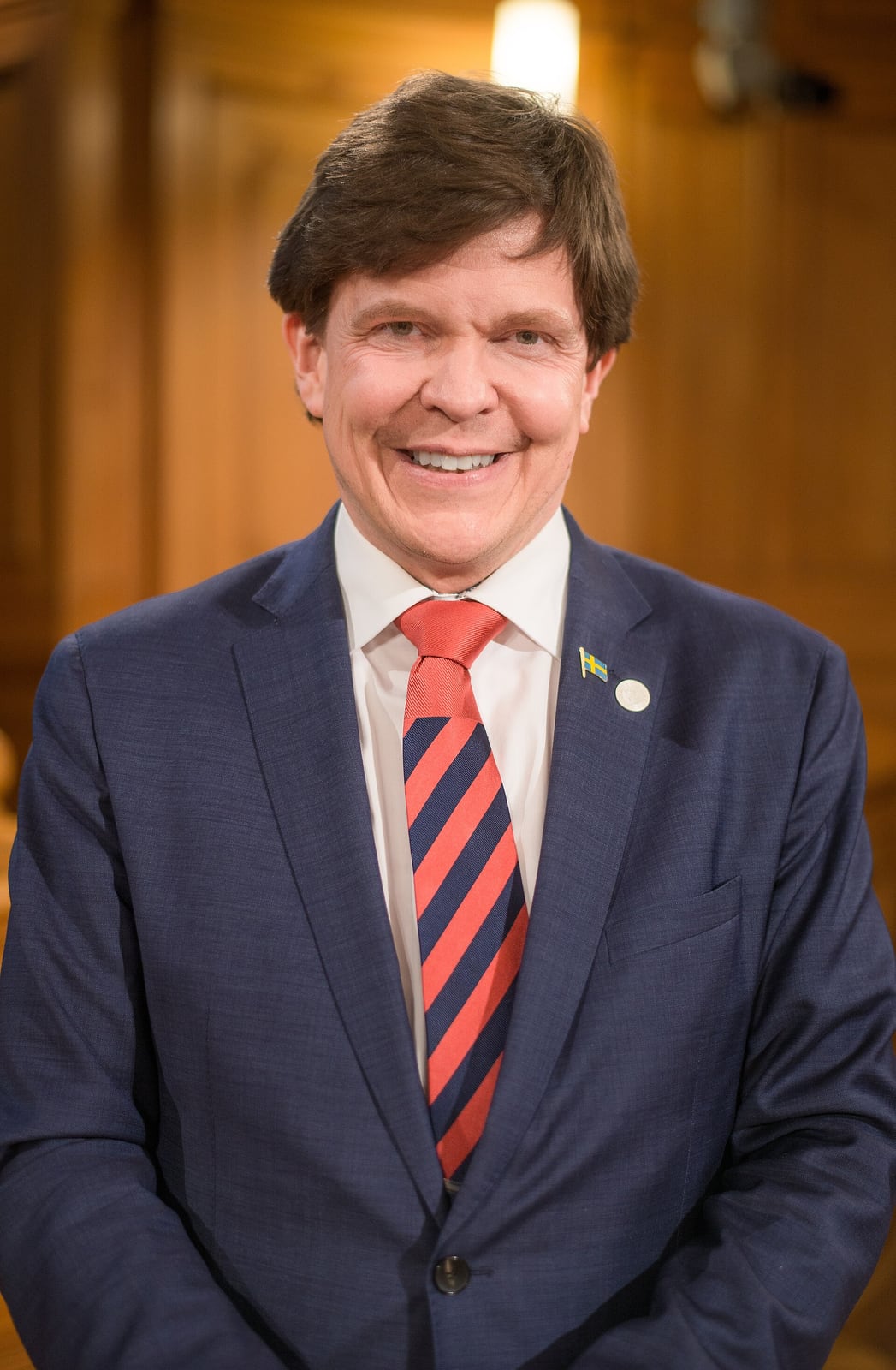 Andreas Norlén, presidente do Riksdag (Parlamento sueco), em retrato.