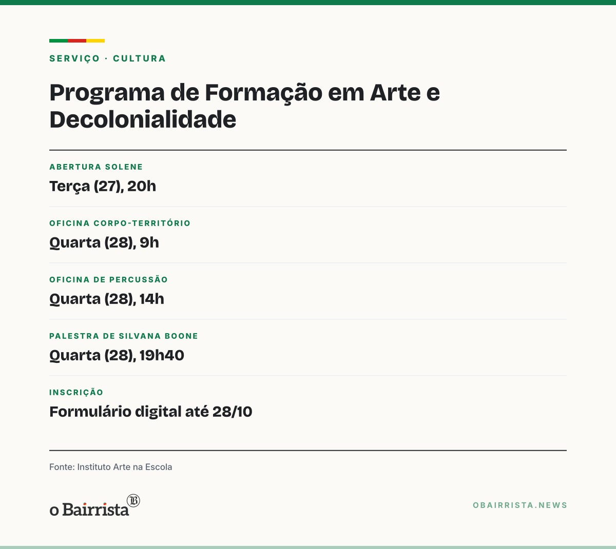 Quadro: Caxias recebe pela 1ª vez programa de formação em arte e decolonialidade na UCS