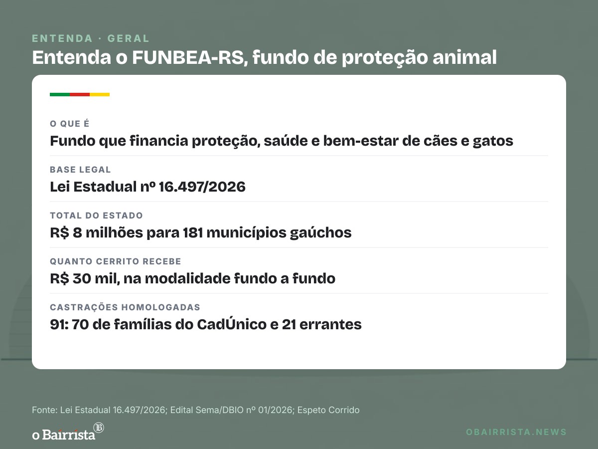 Quadro: Cerrito discute cadastro de cães e gatos e mais fiscalização de maus-tratos