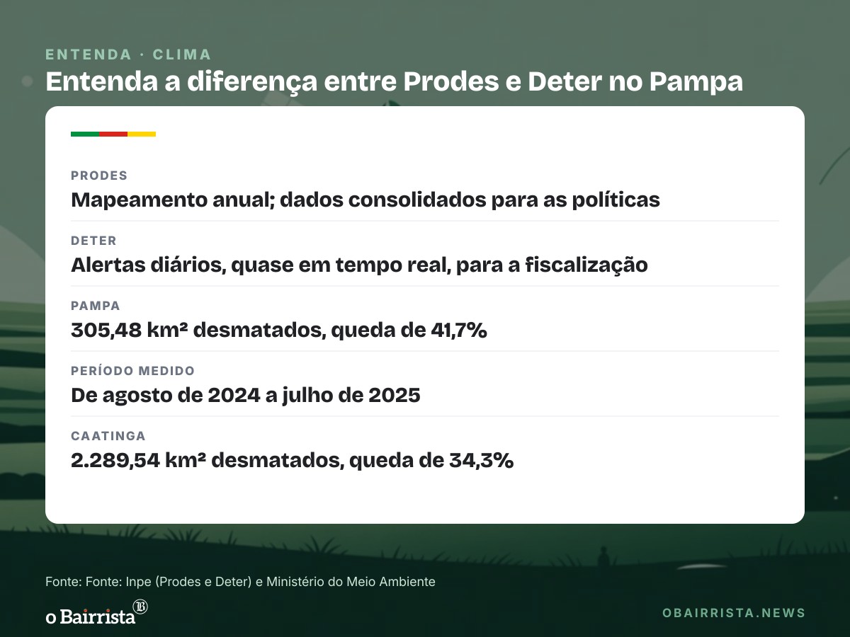 Quadro: Governo detalha novos aportes ao Fundo Amazônia; Inpe quer levar alertas diários ao Pampa