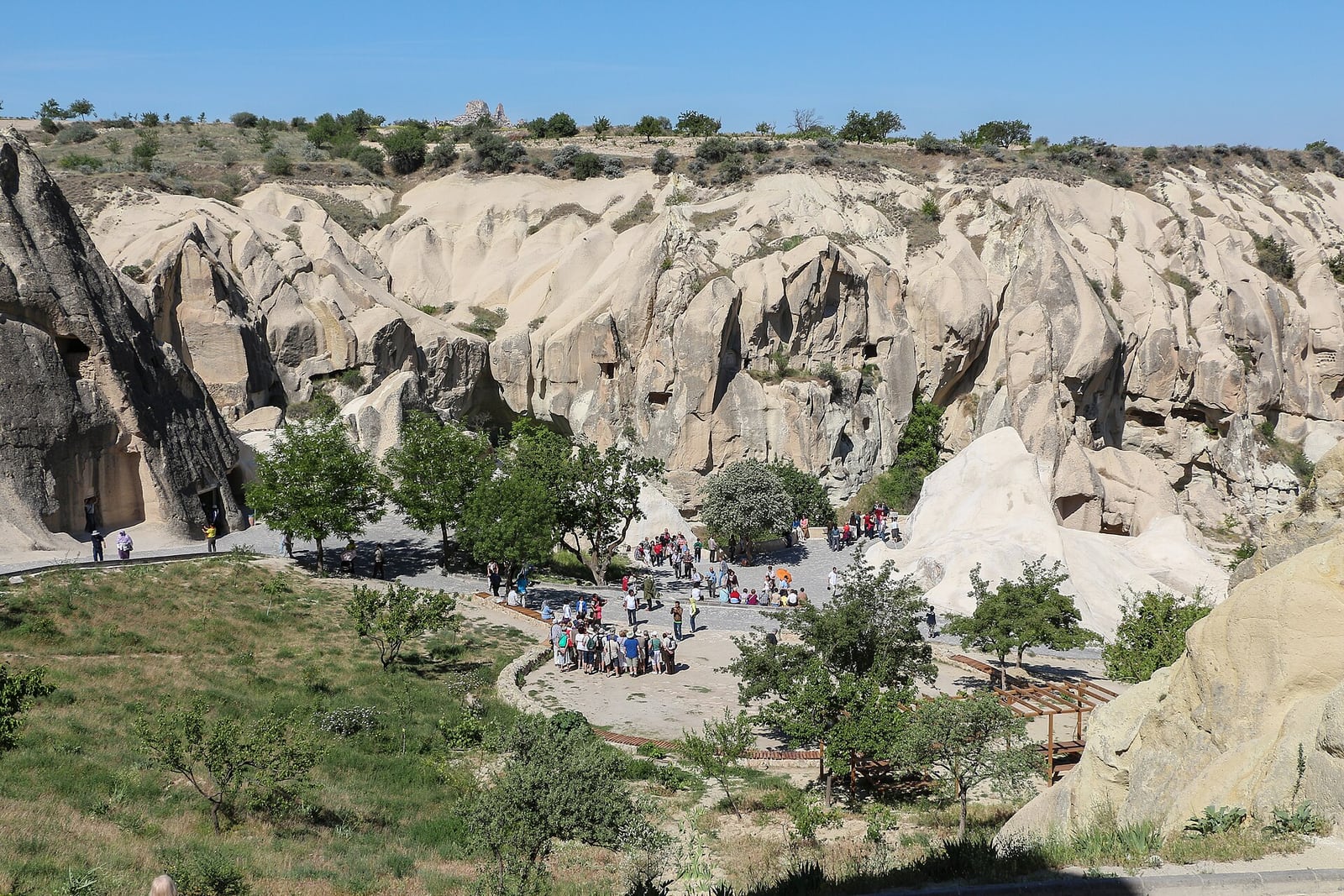 Vista do Museu a Céu Aberto de Göreme, na Capadócia, onde houve queda de rochas após chuva forte.