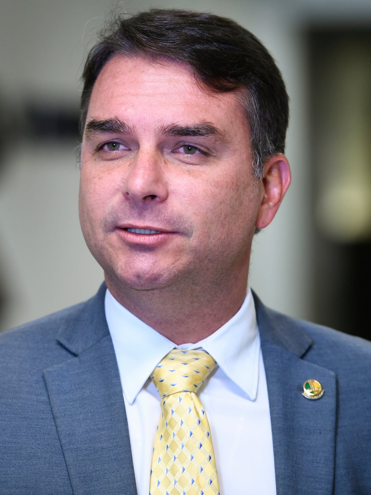 Flávio Bolsonaro em entrevista (foto de arquivo, 2022).