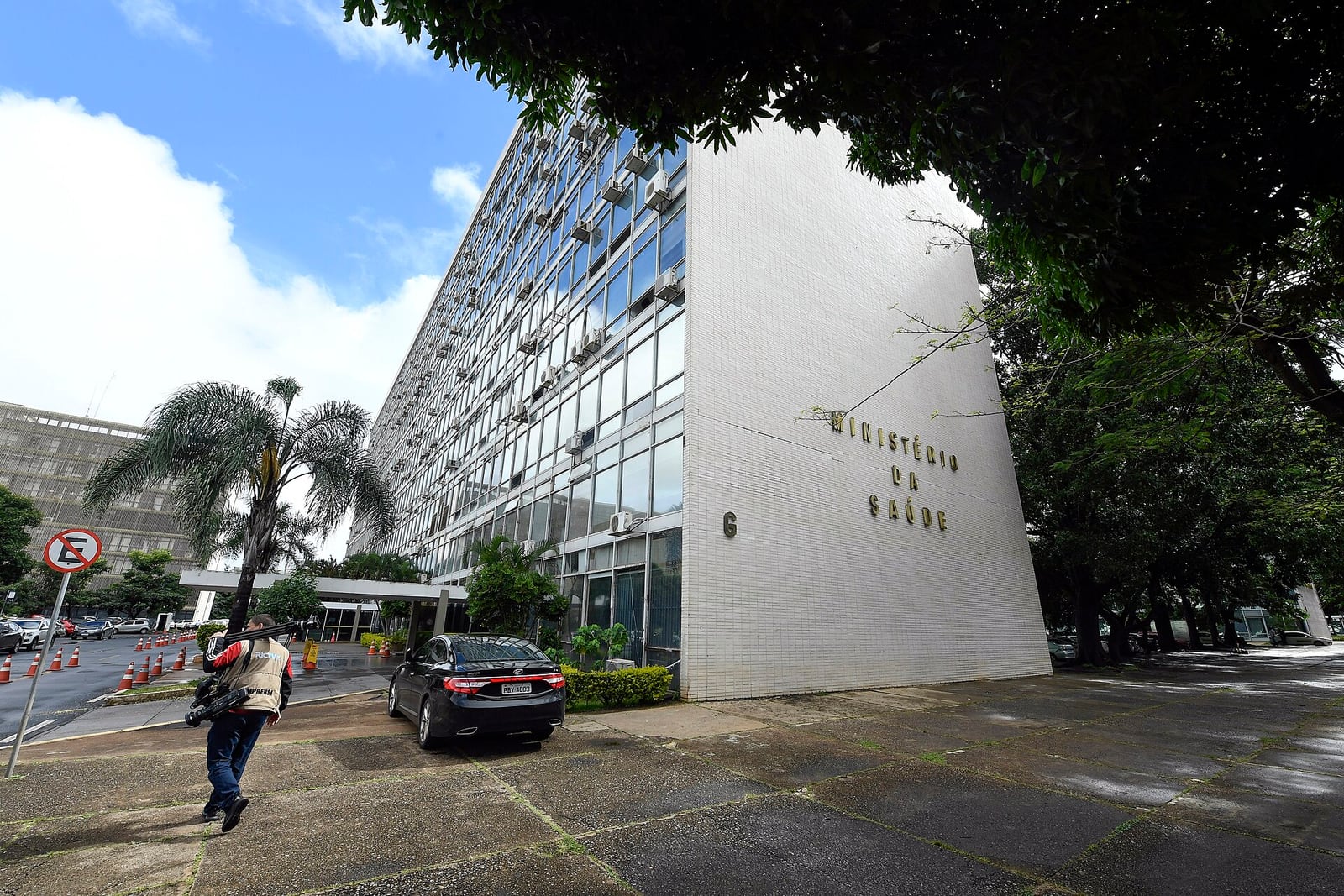 Fachada do Ministério da Saúde, em Brasília.